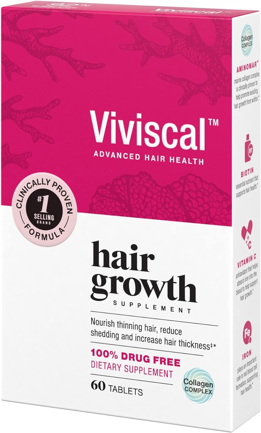 Viviscal - Hair Growth Supplement for Women - 60 Tablets