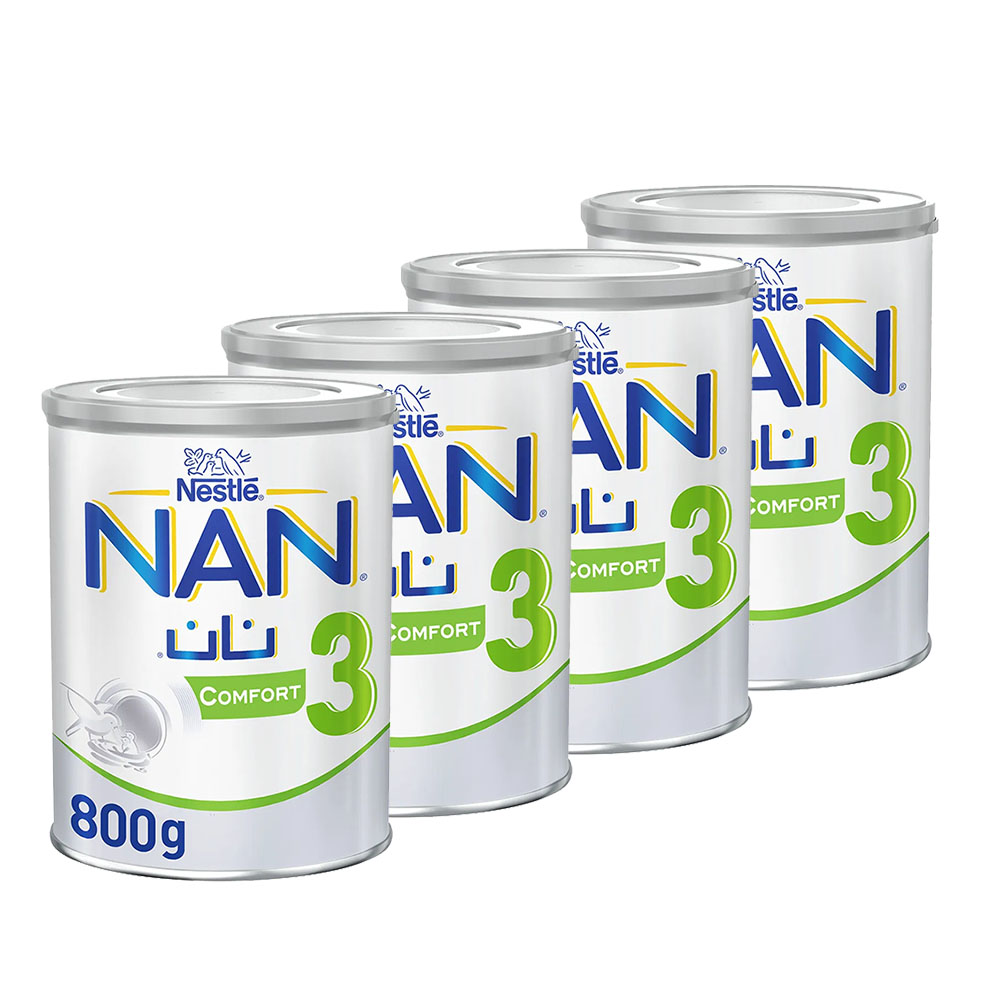 Nan - Comfort 3 Growing Up Formula For Colic & Constipation - 800g - Pack of 4