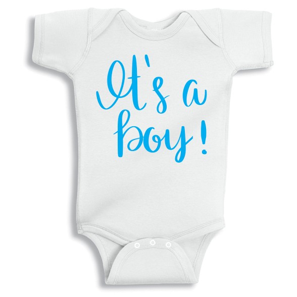 Twinkle Hands 'It's a Boy' Printed Baby Onesie