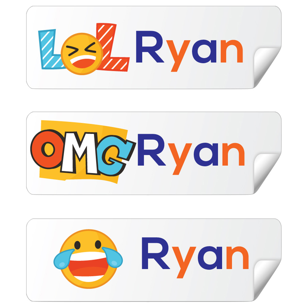 Twinkle Hands - Personalized Waterproof Labels - Cool Emoji