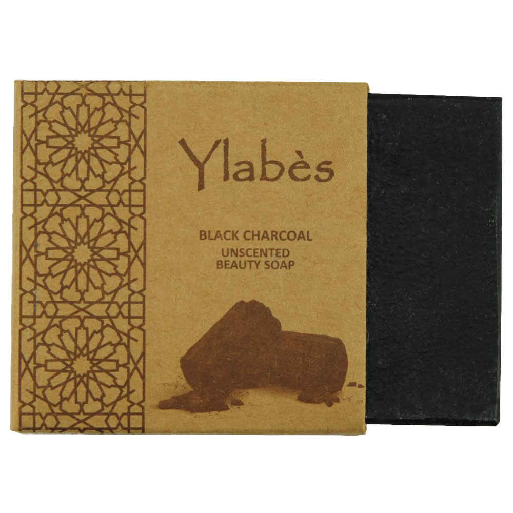 Ylabes - Loofah with Orange Black Activated Charcoal Natural Organic Handmade Soap - 100g
