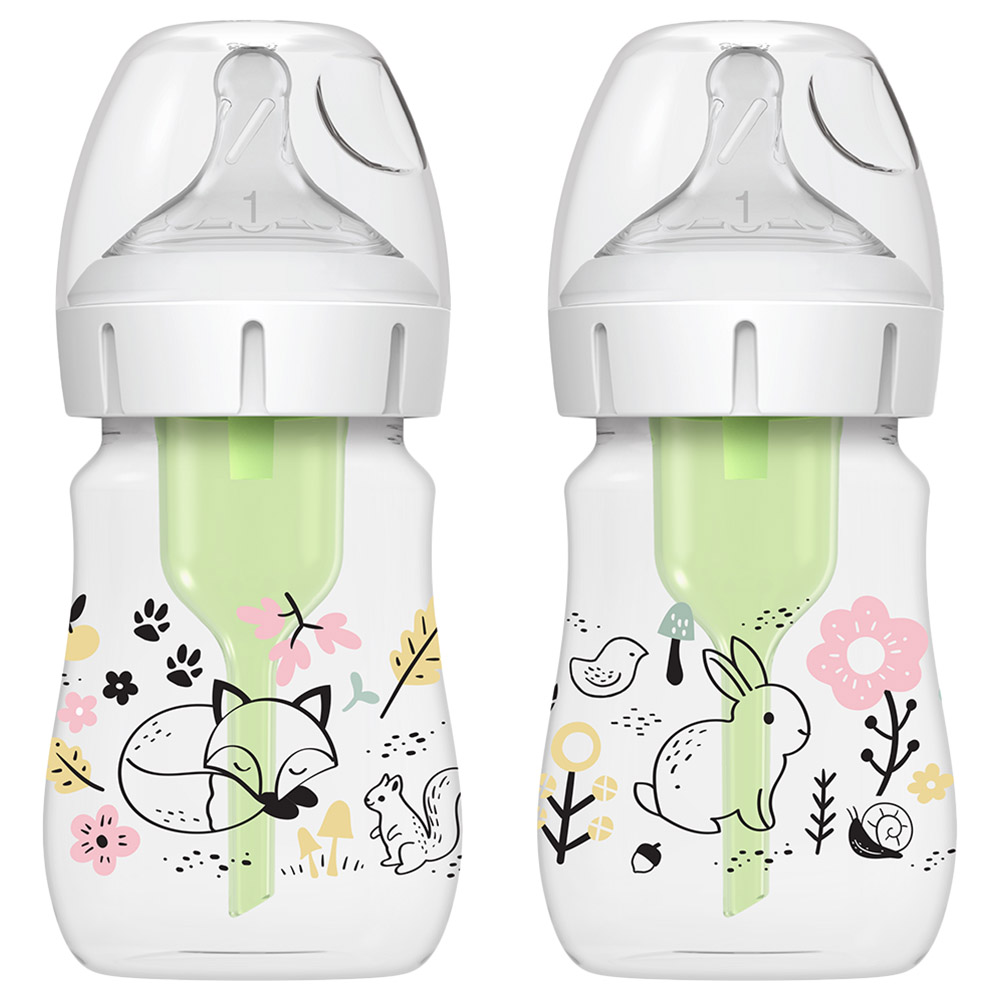 Dr. Brown's Polypropylene Designer Baby Bottle - Woodland Design - Pack of 2 - 150ml