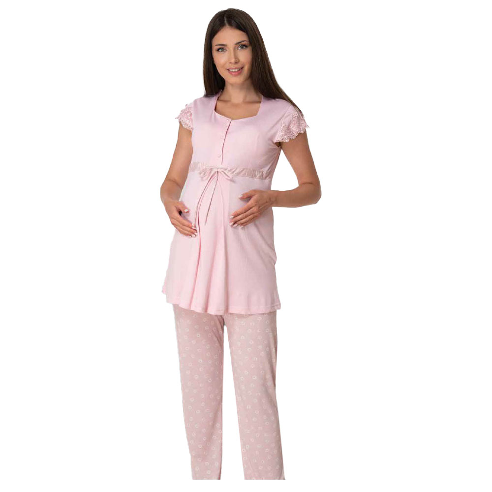Mini Plum - Soft Maternity Pajamas - Pink