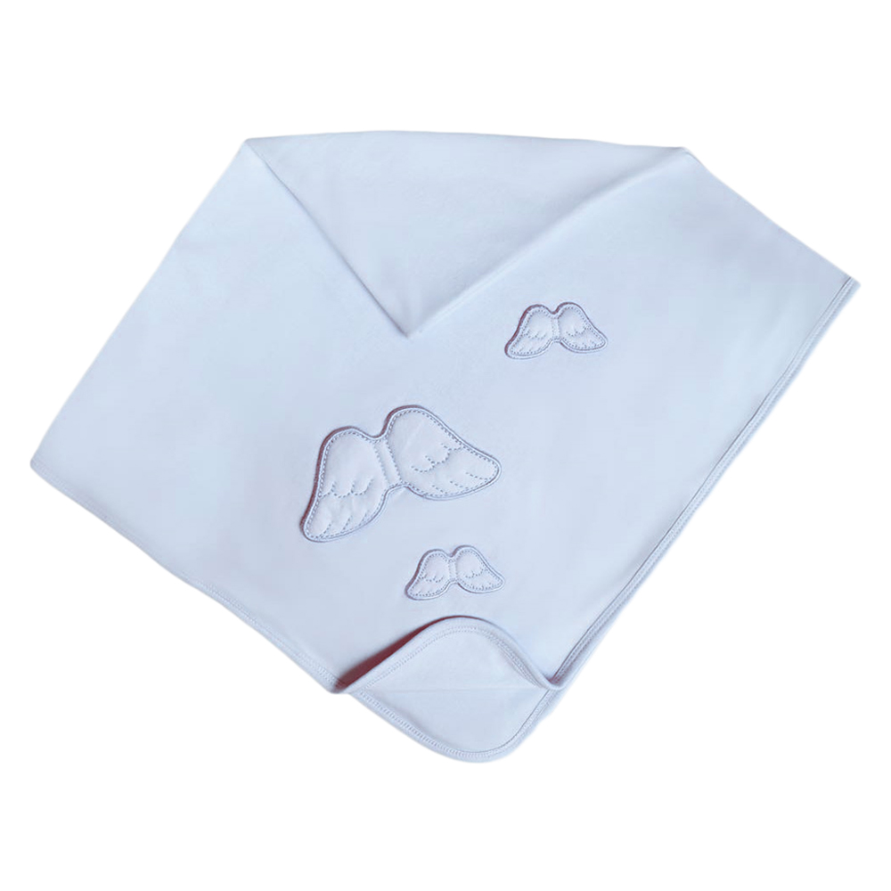 ميني بلام - بطانية للأطفال - أجنحة - أزرق 