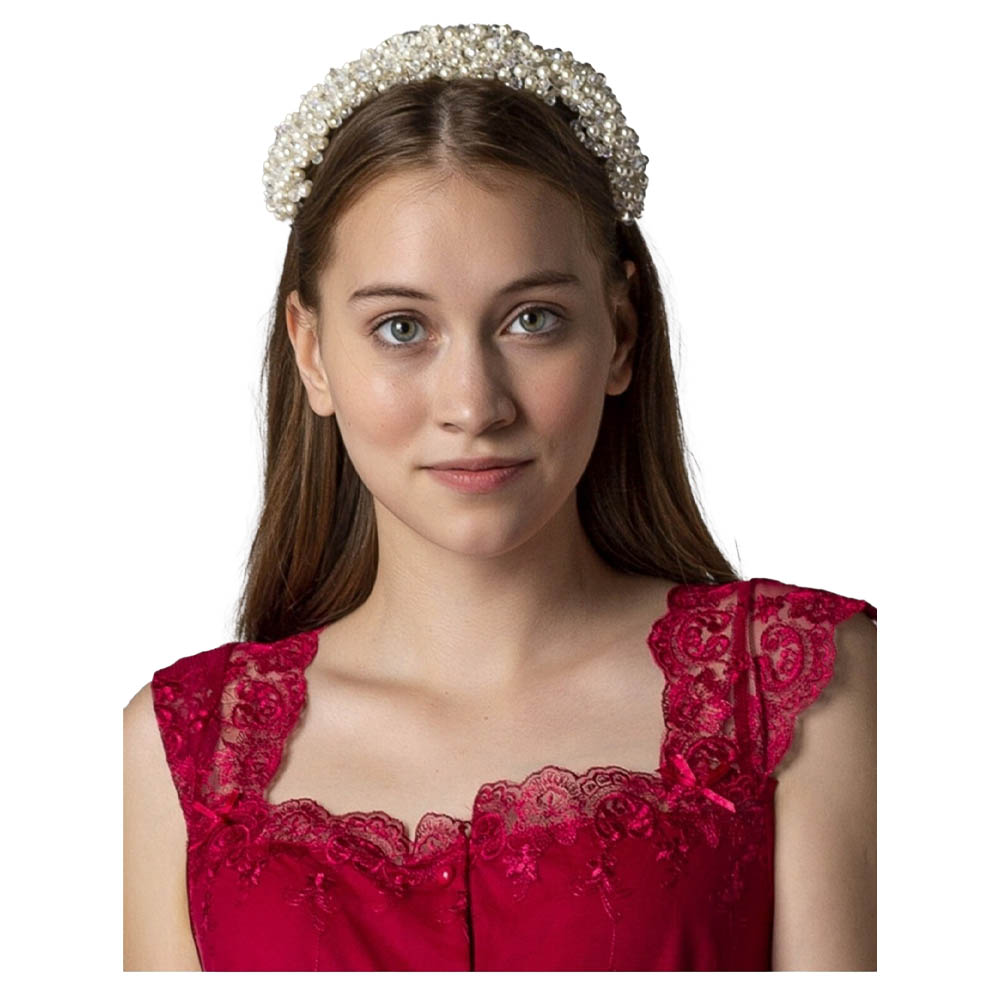 ميني بلام - طوق رأس من اللؤلؤ لحفل استقبال المولود