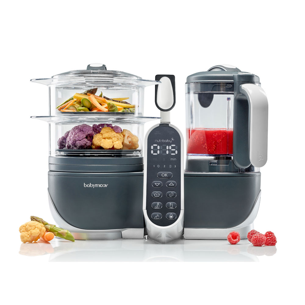 Babymoov Nutribaby (+) Food Processor & Blender - Grey