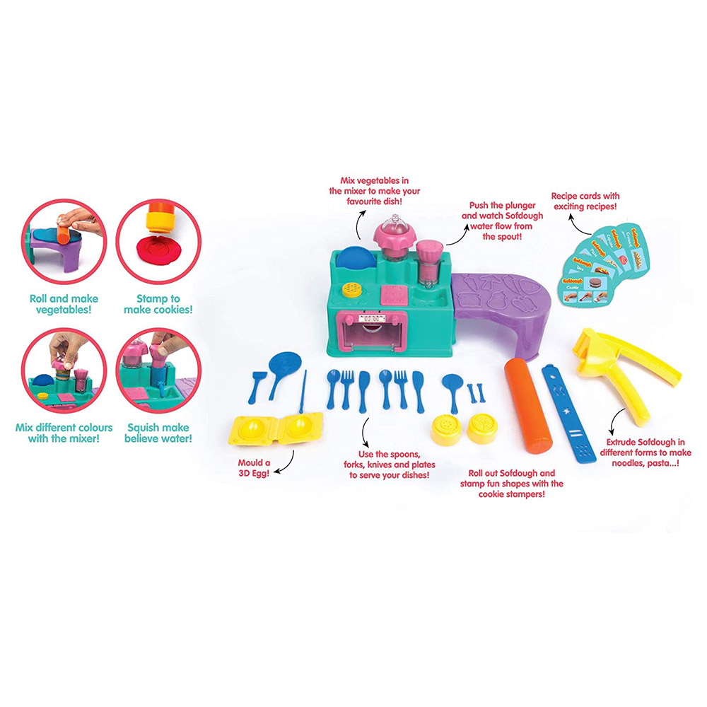 Funskool - Sofdough Kitchen Set