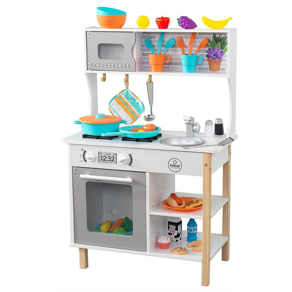 Kidkraft All Time Play Kitchen with  Accessories - 38 Pcs