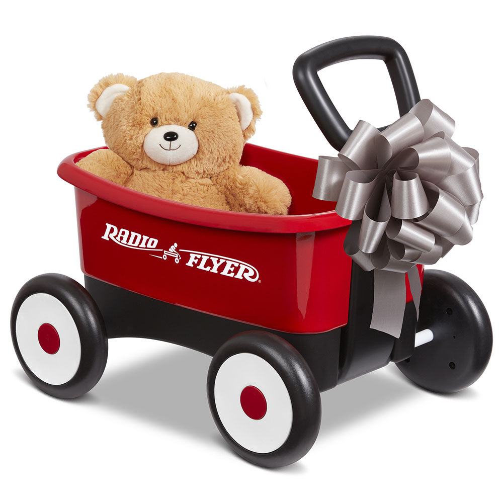 Radio Flyer - Push & Play Walker Wagon With Teddy Bear