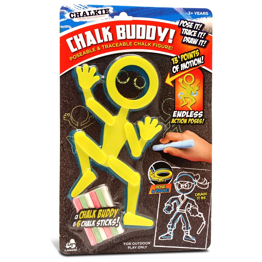 Chalkie - Chalk Buddy With Chalk Sticks 6pcs