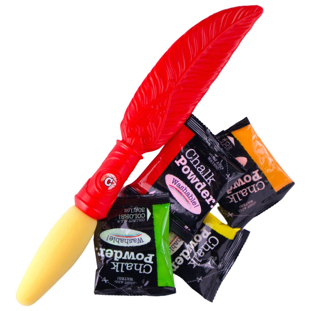 Chalkie - Chalk Brush With Chalk Powder 4pcs