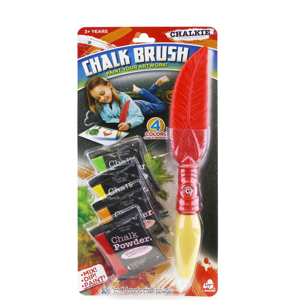 Chalkie - Chalk Brush With Chalk Powder 4pcs