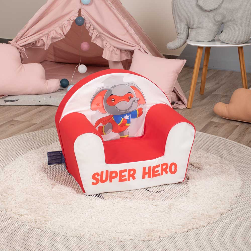Delsit - Arm Chair Elephant Super Hero - Red