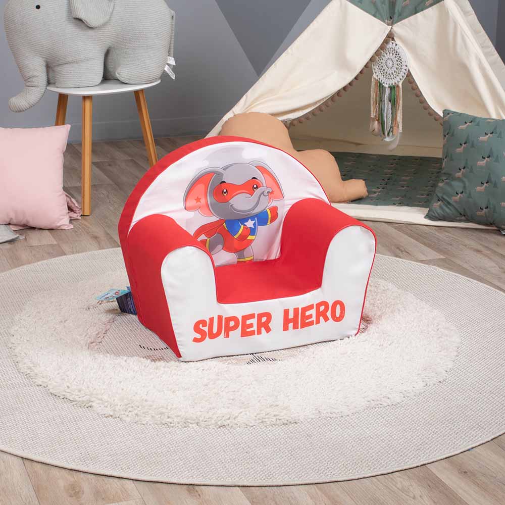 Delsit - Arm Chair Elephant Super Hero - Red