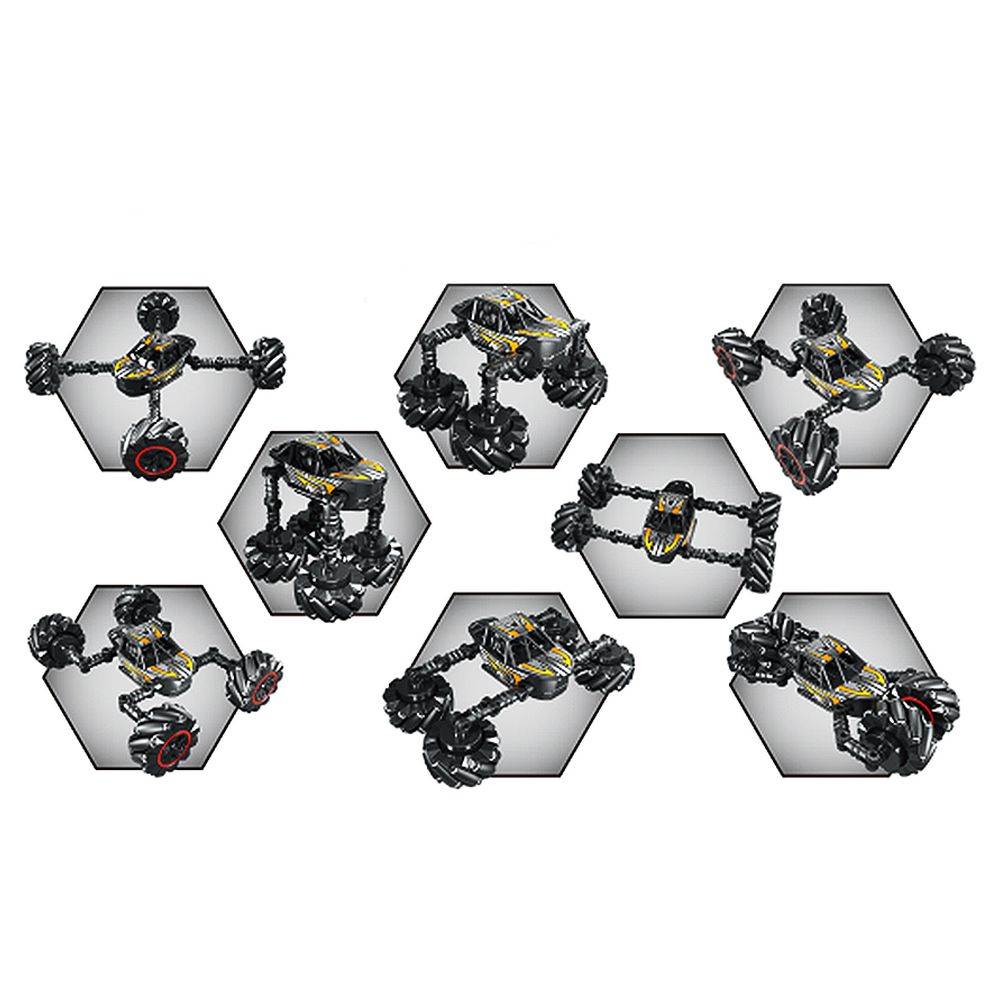 Bricstar - Transformable Drifting Stunt RC Cars - Dinosaur