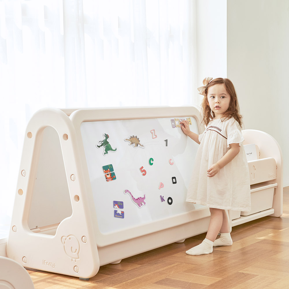 Ifam - Double Sided Magnetic Kids Easel - Beige