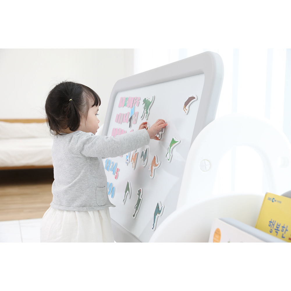Ifam - Double Sided Magnetic Kids Easel - Grey