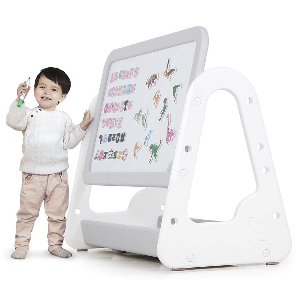 Ifam - Double Sided Magnetic Kids Easel - Grey