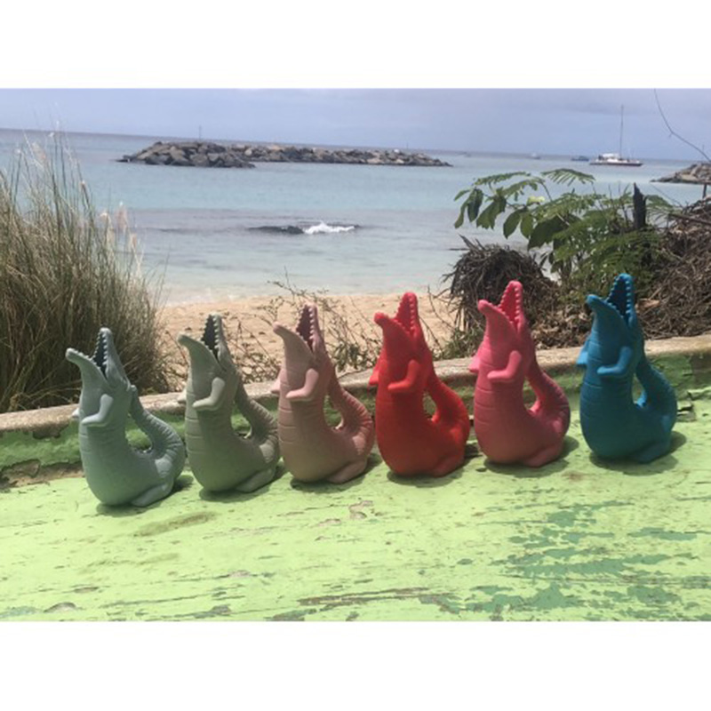 سكرنش - لعبة رمل - تمساح - أزرق بيضة البطة