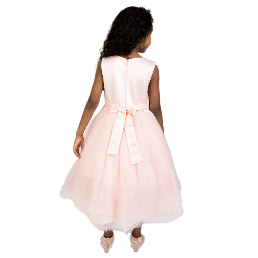 D' Daniela Emelly Flowers Party Dress - Pink