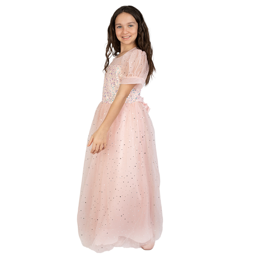 D' Daniela Sequin Stars Party Dress - Pink