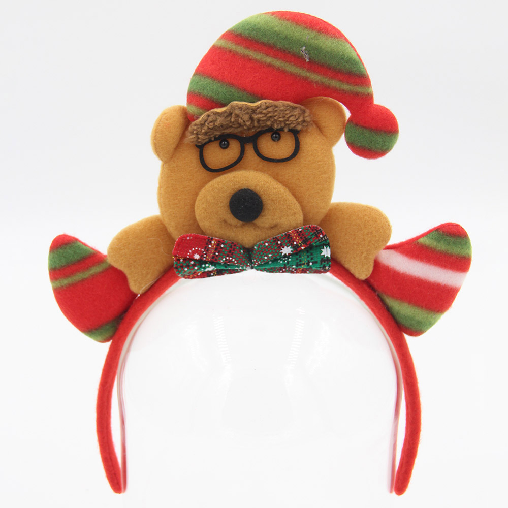 D' Daniela Christmas Santa Headbands - 4 Pcs