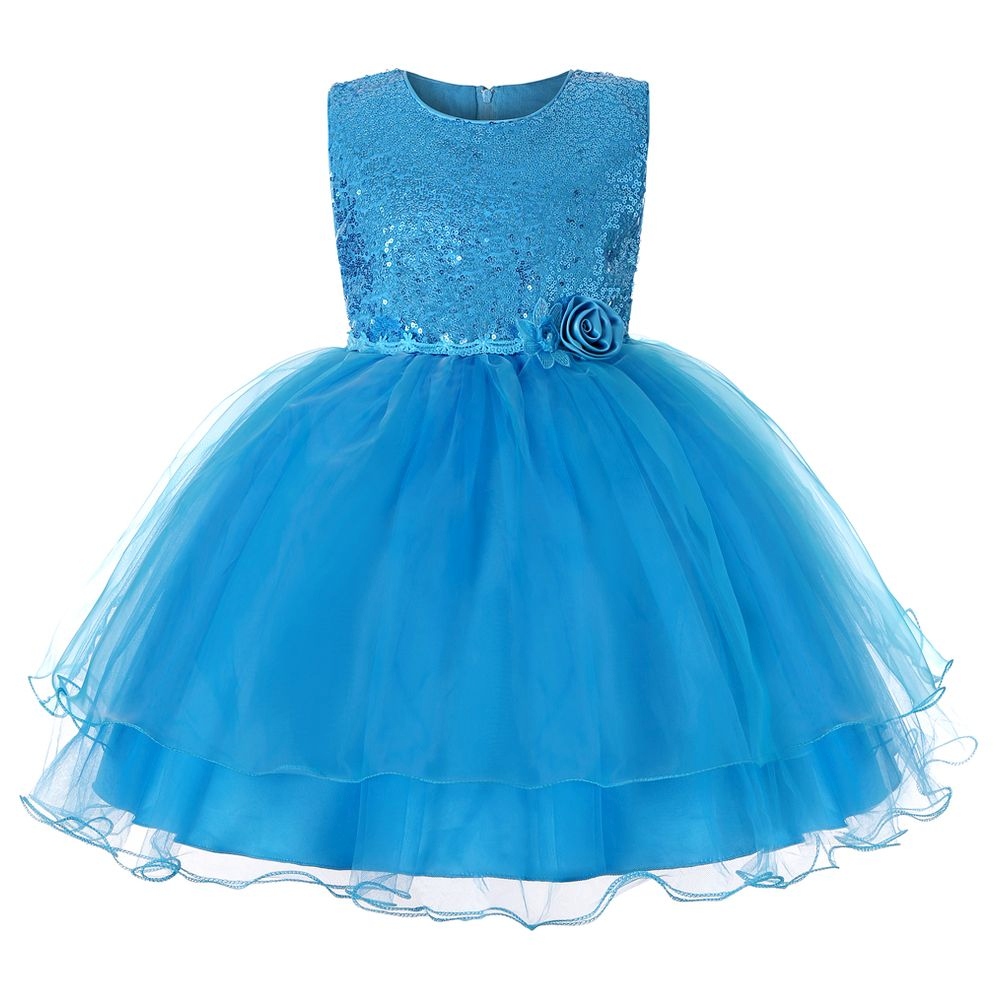 D' Daniela Princess Party Dress - Blue