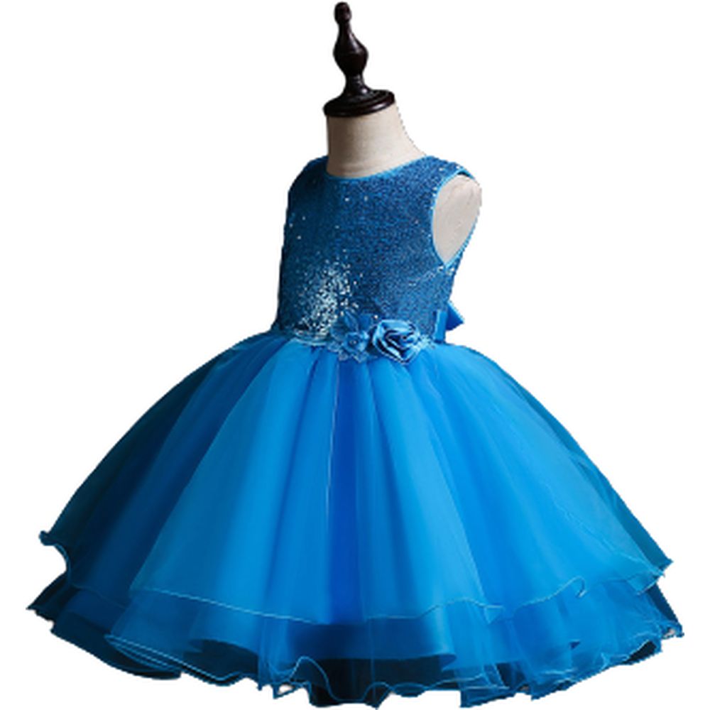 D' Daniela Princess Party Dress - Blue