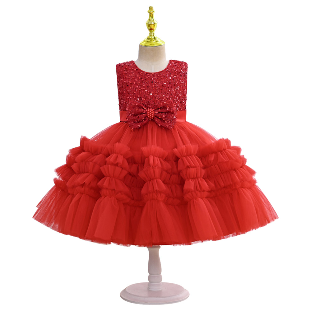 D' Daniela Flared Tutu Dress - Red