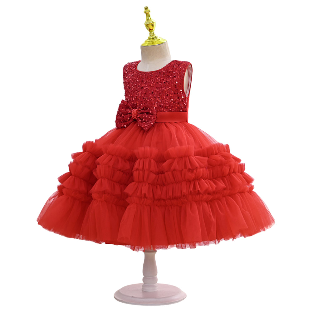 D' Daniela Flared Tutu Dress - Red