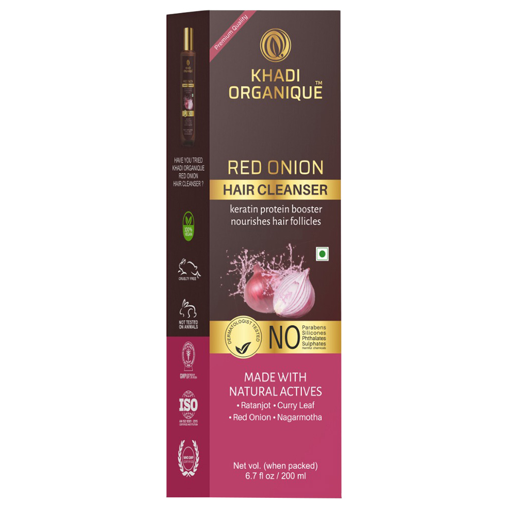 Khadi Organique - Red Onion Hair Cleanser Shampoo - 200ml