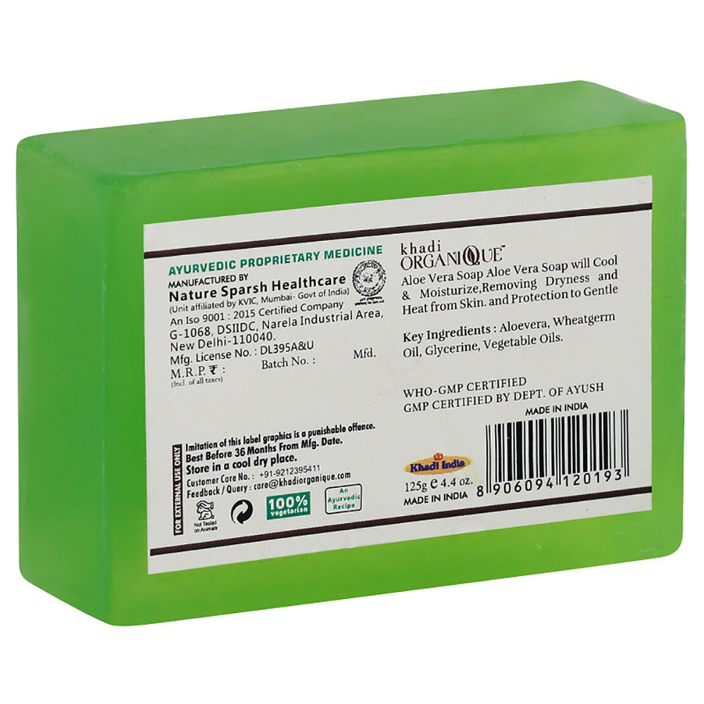 Khadi Organique Natural Handmade Aloevera Soap