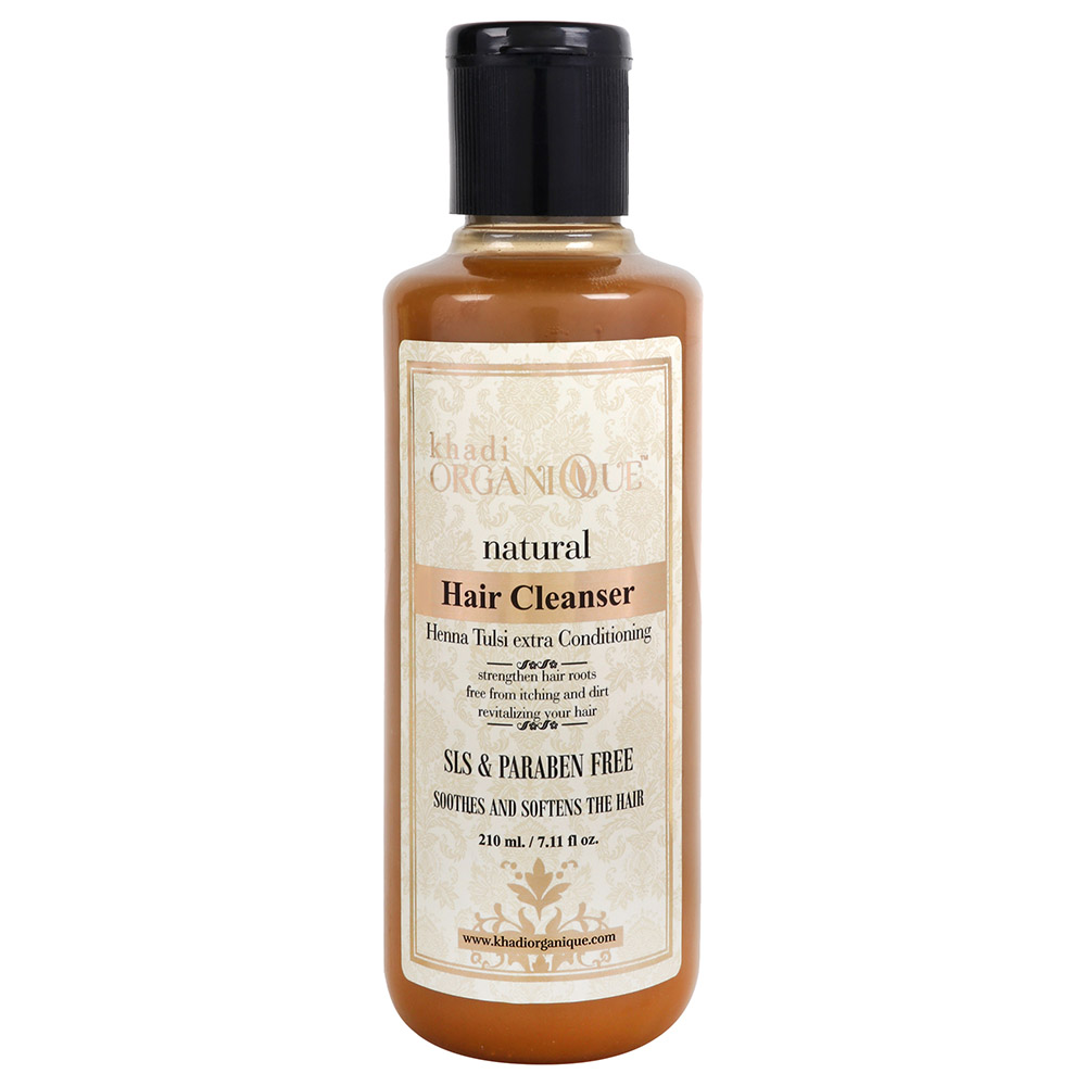 Khadi Organique Natural Henna Tulsi Hair Cleanser - Packaging May Vary
