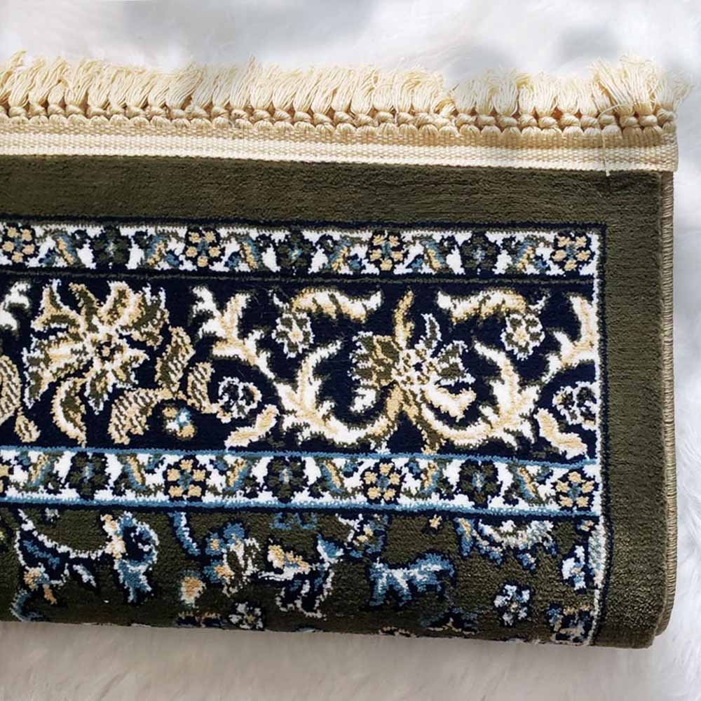 Deensquare Premium Al Rawda Prayer Mat - Green