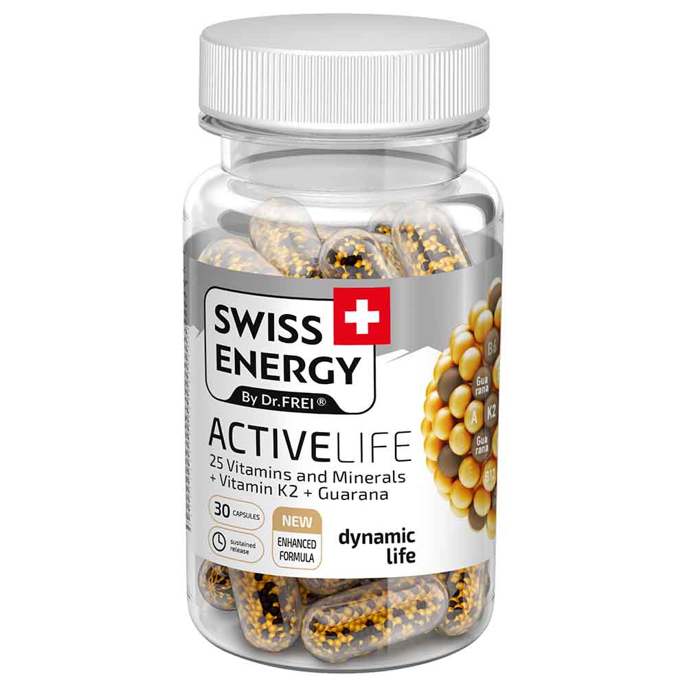 Swiss Energy - Activelife Vitamins for Daily Energy and Vitality, 30 Capsules