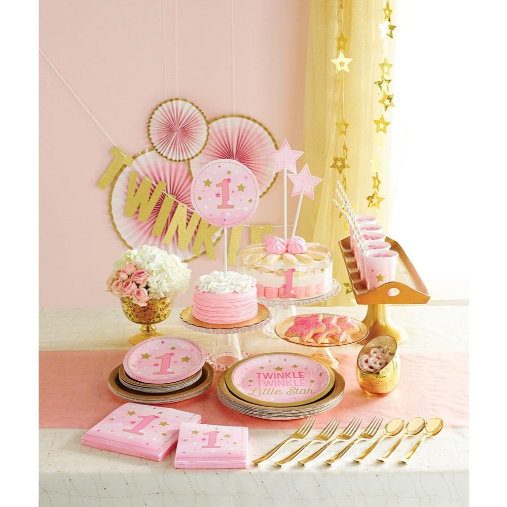 Creative Party - One Little Star Girl Tissue Fans
