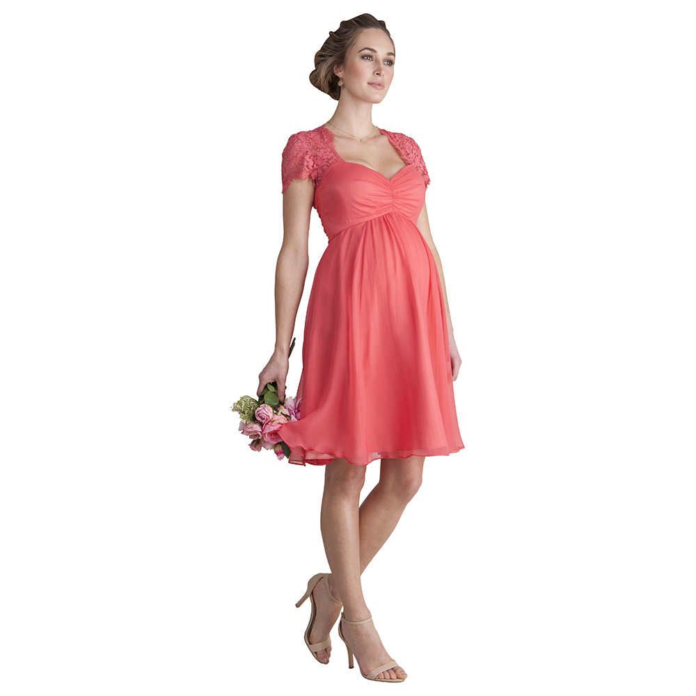 Seraphine - Maya Maternity Cocktail Dress - Rose