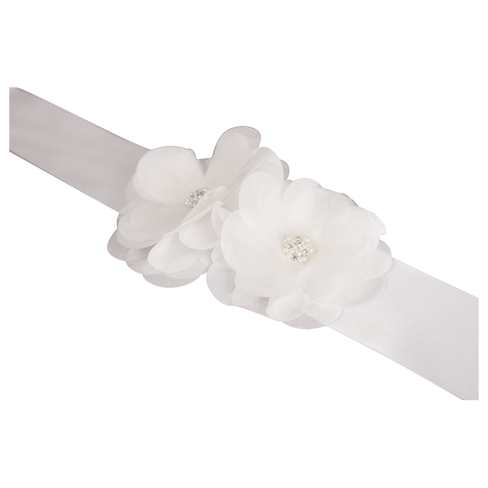 Seraphine - Primrose Flower Detail Bridal Belt - One Size