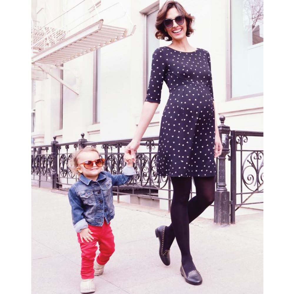 Seraphine - Minnie Maternity Shift Dress - Black