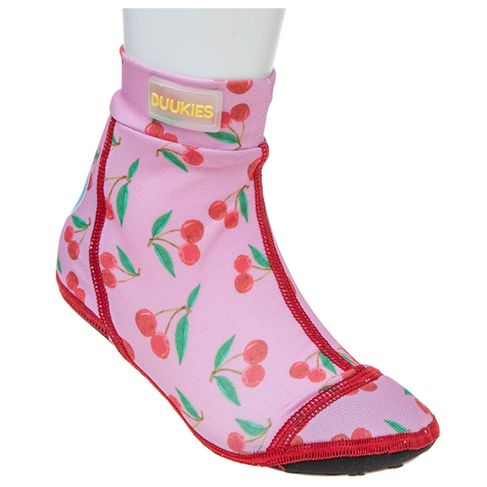 Duukies Beachsocks Swimsocks Cherry Pink - Red