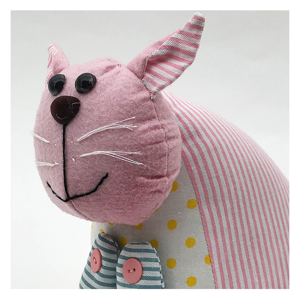 eBarza - Handmade Cute Cat Decorative Doll Door Stopper