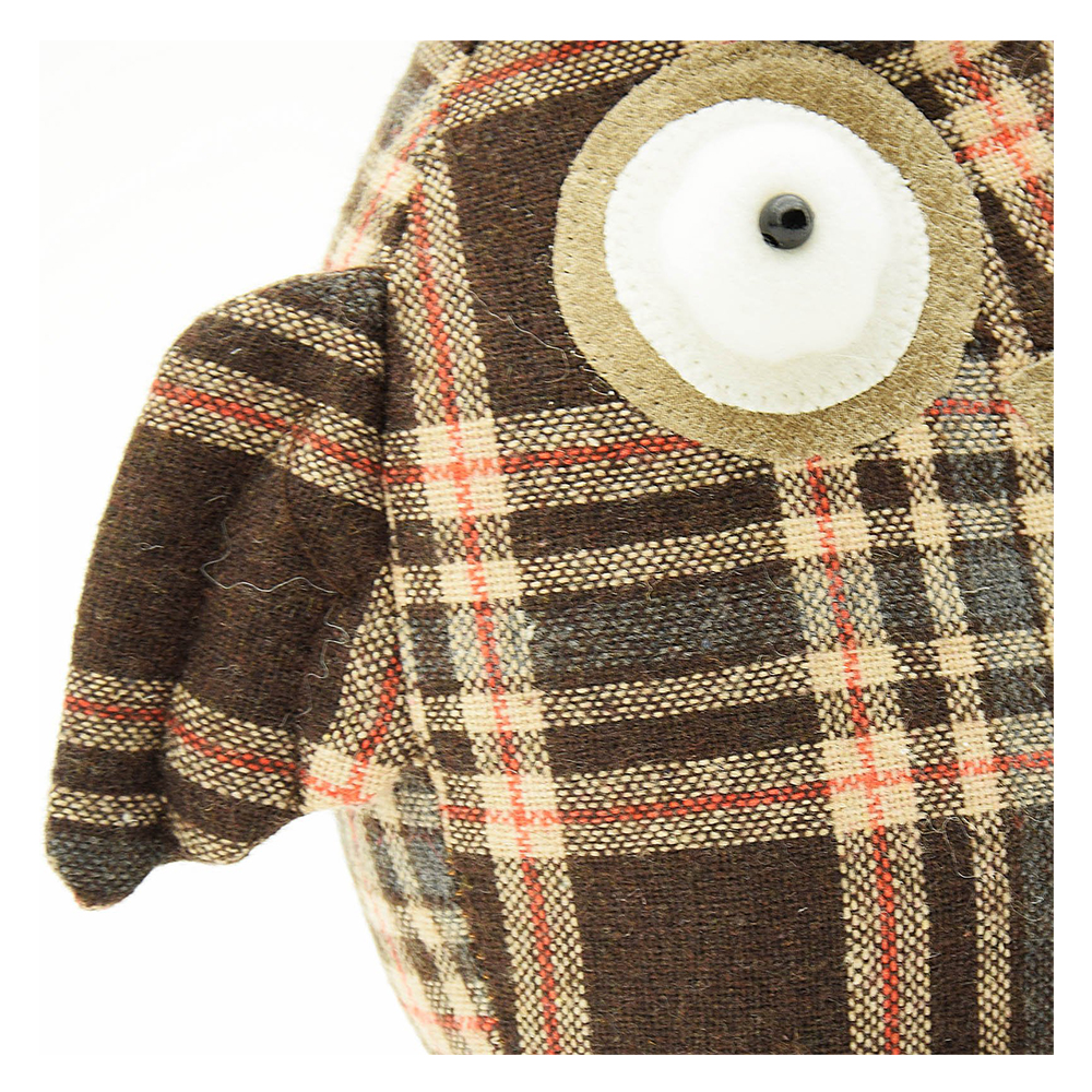 eBarza - Handmade Cute Owl Doll Door Stopper - Brown
