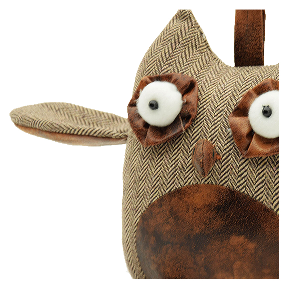 eBarza - Handmade Cute Animal Doll Door Stopper - Brown