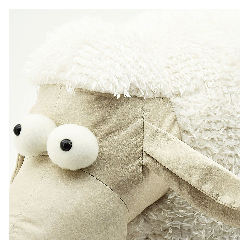 eBarza - Handmade Cute Sheep Doll Door Stopper - White