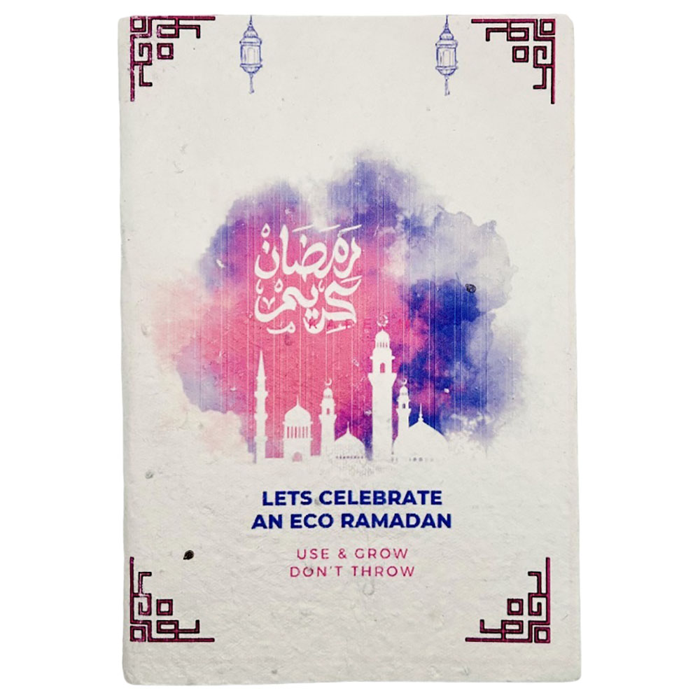 Ecobee Ramadan Theme Plantable Notebook - Pink - Pack of 5