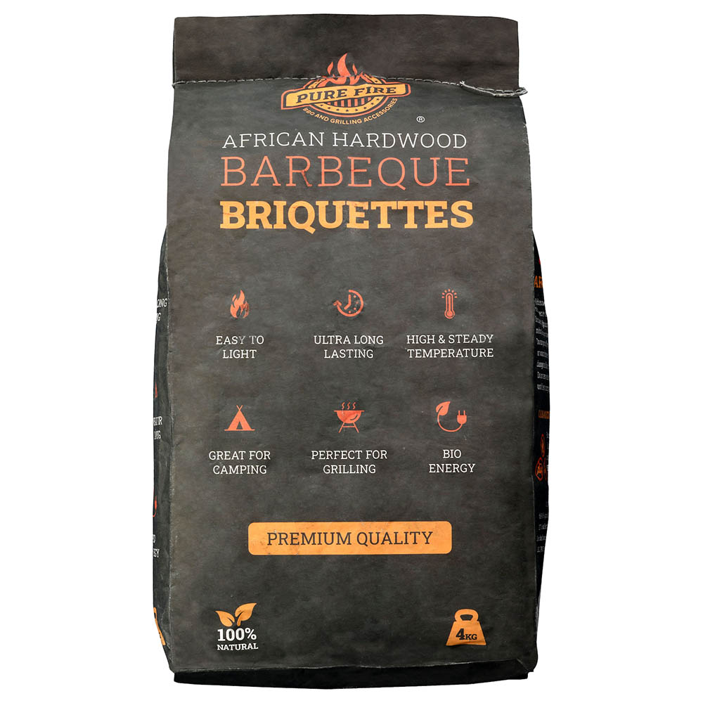 Pure Fire - Briquettes Charcoal - 4 kg