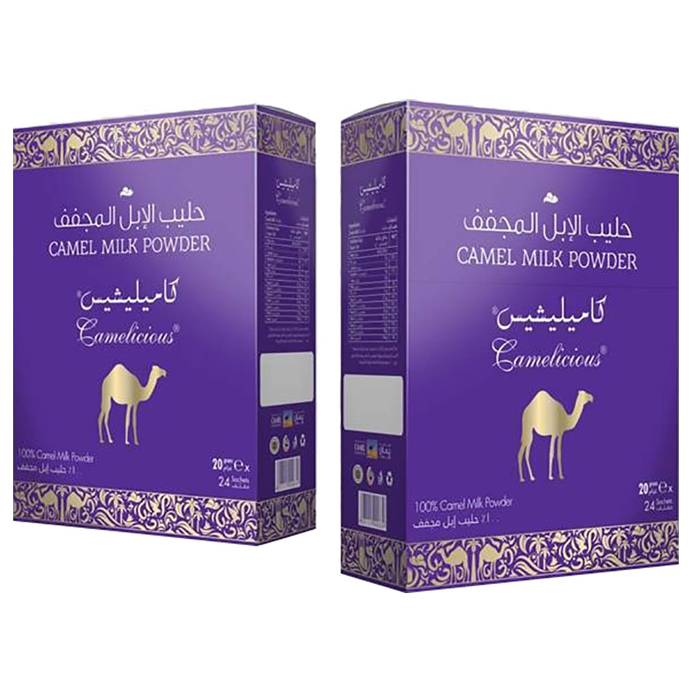 Camelicious - Camel Milk Powder - Pack of 24 Sachet - 20g
