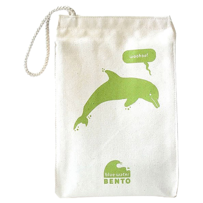 Blue Water Bento - Dolphin Lunch Bag - Light Green