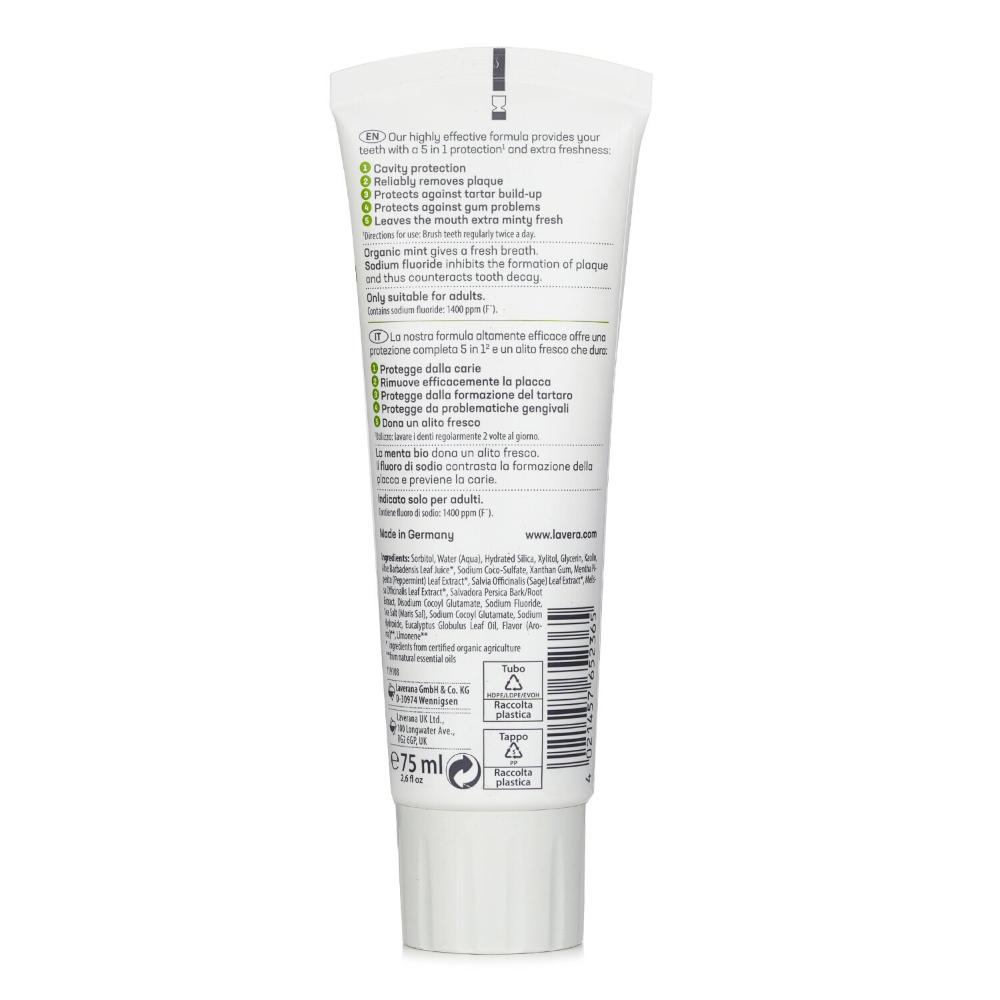 Lavera Toothpaste With Organic Mint & Sodium Fluoride
