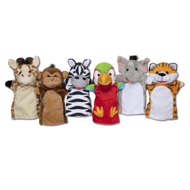 Melissa and Doug Safari Puppet Set 6 Pcs